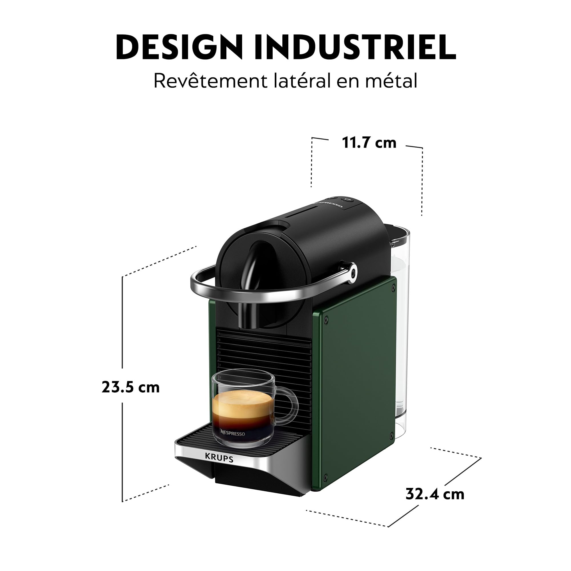 Machine à Café Compacte Valexo Vert Foncé 19 Bars + Kit de Bienvenue