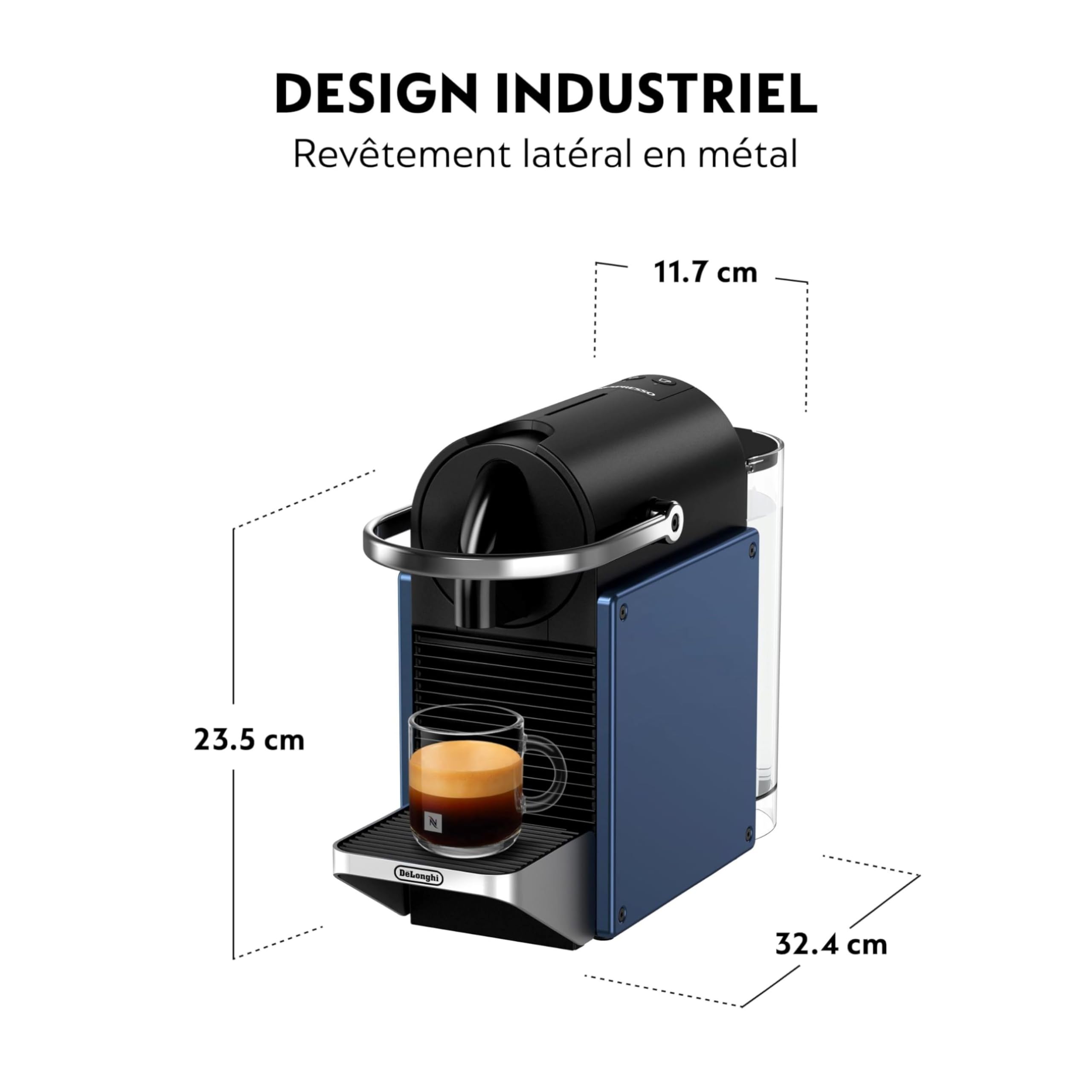 Machine à Café Compacte Valexo Bleu 19 Bars + Kit de Bienvenue