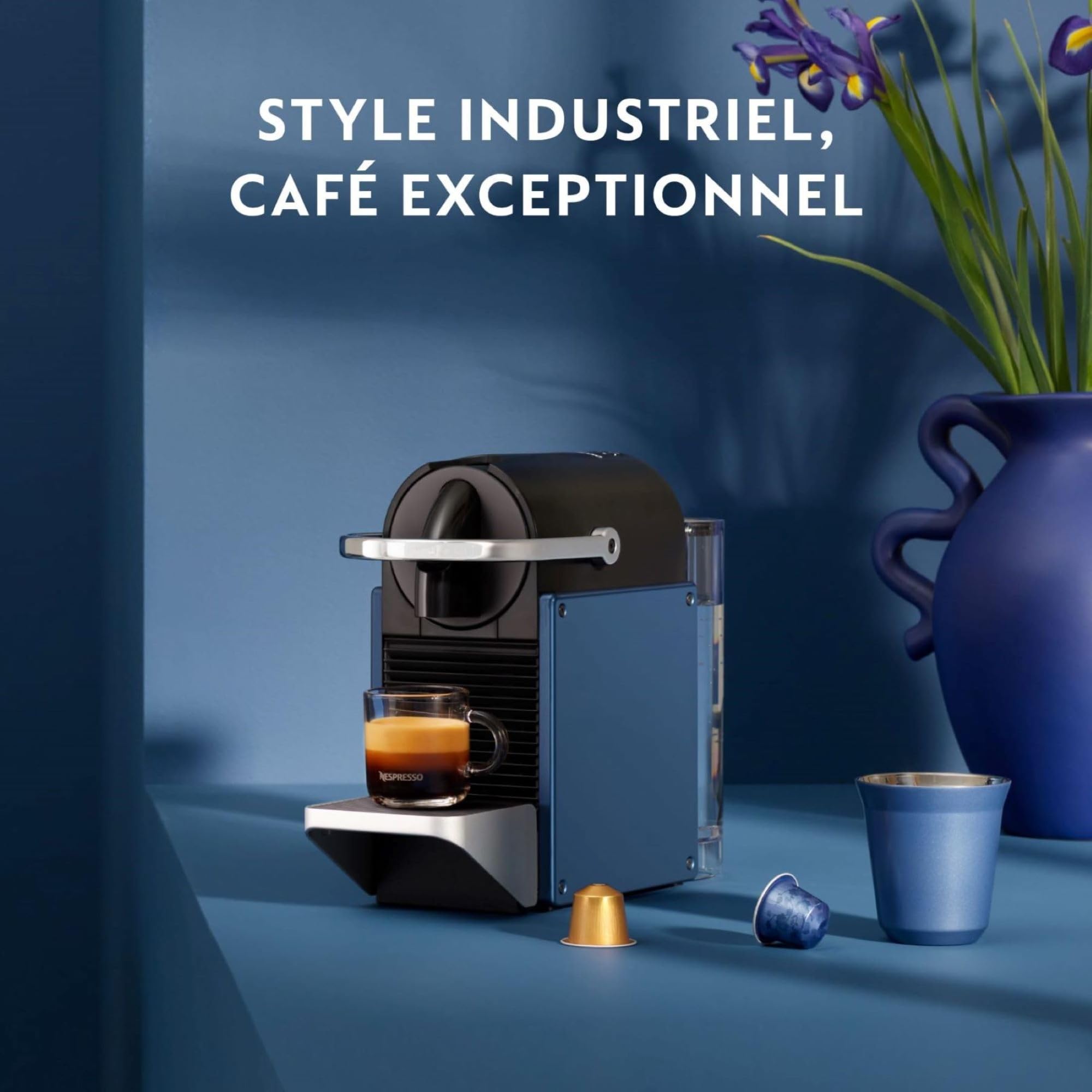 Machine à Café Compacte Valexo Bleu 19 Bars + Kit de Bienvenue